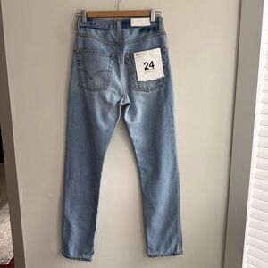 Re/Done Light Blue Straight Leg Jeans
